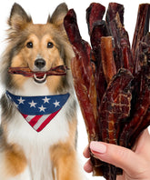 Lively Tails bully-sticks 6in US made packaging promotes controlled chewing