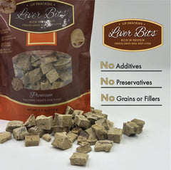 Liver Bits training-reward scene demonstrates easy positive reinforcement.