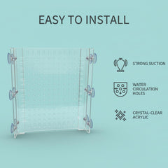 LIYAOLI clear acrylic divider shows crystal-clear tank division