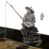LIYAOLI Fisherman mini figurine enhances aquarium aesthetics and creates a calming focal point.