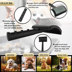 LBMBAIC long-pin design reaches thick coats for poodles and doodles