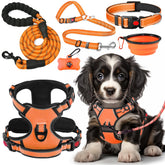 Lobeve no-pull harness orange for comfortable control on daily walks