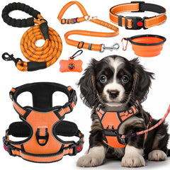 Lobeve no-pull harness orange for comfortable control on daily walks
