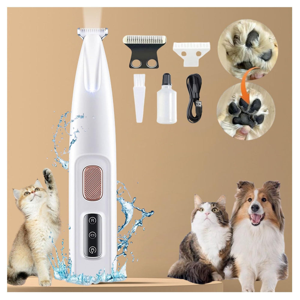 Lobuobi Petior Paw Trimmer paw closeup showing precise 18mm blades for tiny areas.