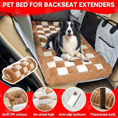 Loiion dog bed mat showing easy-clean surface after washing