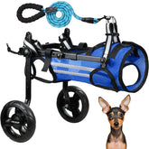 Lokshun dog wheelchair XS adjustable back legs supports small dogs on stairs and walks.