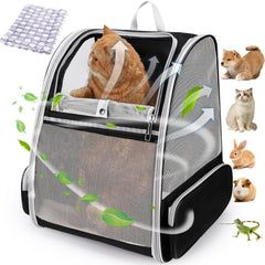 LOLLIMEOW cat backpack airline-approved design for cabin-friendly travel.