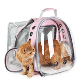 LOLLIMEOW cat carrier backpack with bubble window for stress-free travel observation