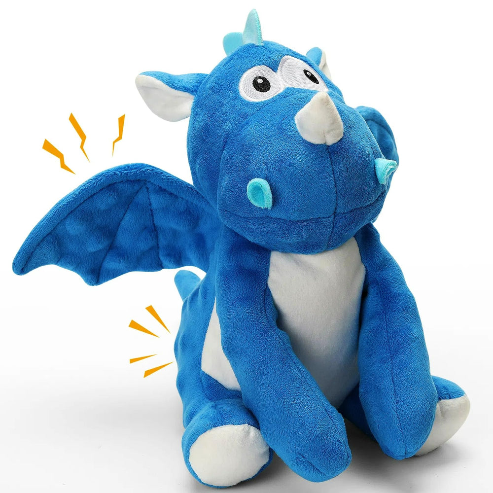 loncoldy plush dog toy dinosaur tough chew for active play and cuddling