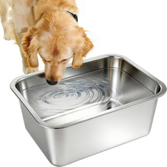 Lonepetu 3gallon dog water bowl showing large capacity for big breeds and multi-dog use