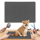 Lonepetu dog grooming table mat non-slip surface keeps pets steady