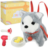 Lonfypeng plush dog toy walking and barking for interactive playtime.