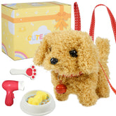 Lonfypeng walking dog toy shows kid-friendly interactive motion.