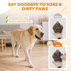 LOOBANI anti-slip dots on hardwood illustrate safer indoor grip