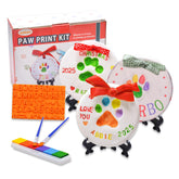LOOBANI dog paw print ornaments kit box ready for gifting and keepsake creation.