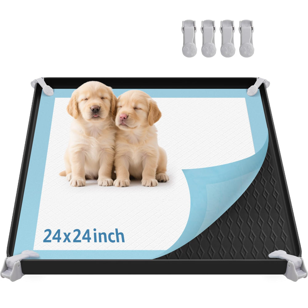 LOOBANI dog pee pad holder main view for neat indoor potty setup