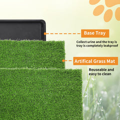 LOOBANI indoor-outdoor dog potty setup demonstrates portable, versatile training on the go.