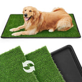 LOOBANI dog potty large grass pad top view for indoor training