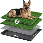 LOOBANI dog potty tray 45x29 inches for indoor-outdoor use and easy cleanup