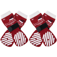 LOOBANI dog socks close-up of Velcro fastening ensuring paw security during play.