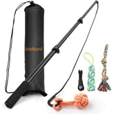 LOOBANI Flirt Pole extendable teaser wand for dogs promotes interactive play and exercise
