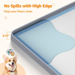 LOOBANI high-edge tray protects floors from leaks during training.