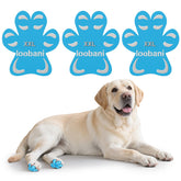 LOOBANI Paw Pads application view demonstrates secure traction on hardwood floors.