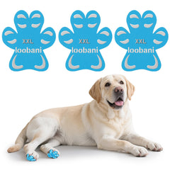 LOOBANI Paw Pads application view demonstrates secure traction on hardwood floors.