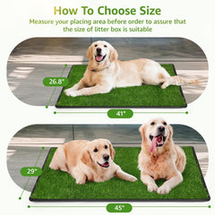 LOOBANI replacement grass pads pack for ongoing sanitation and freshness