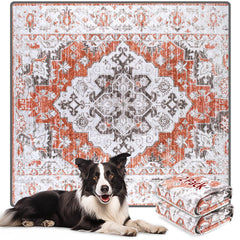 LOOBANI reusable pee pads for dogs 2-pack shown on a clean floor for mess-free protection.