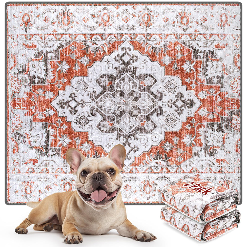 LOOBANI reusable pee pads for dogs with four-layer absorbent core for leakproof floor protection