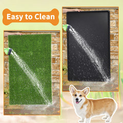 LOOBANI two replacement grass pads simplify cleaning and continuous use.