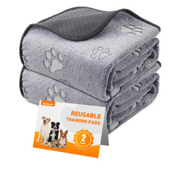LOOBANI washable pee pad with quick absorption protects floors during potty training.