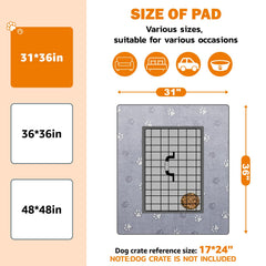 LOOBANI soft-flannel pee pad with paw pattern offers comfortable training sessions.