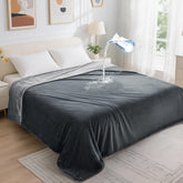 LOOBANI waterproof blanket bed-60x80 protects twin beds from spills during sleep.