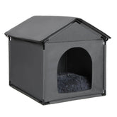 LOOBMBNS large cat and dog house exterior gray for calm indoor lounging