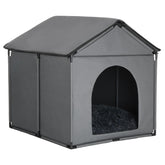 LOOBMBNS large dog house exterior view highlights durable construction for big breeds.