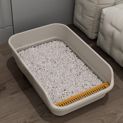 LoopTime Extea large cat litter box front view showing spacious interior