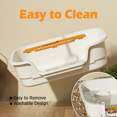 LoopTime Extea large cat litter box with a spacious interior for comfortable movement.