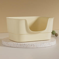 LoopTime extra large cat litter box with high sides keeps litter contained and floors clean.