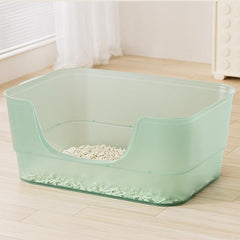 LoopTime extra large litter box with high sides reduces scatter for tidy floors.