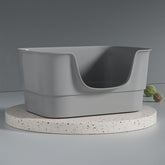 LoopTime extra-large litter box interior spacious for multiple cats and easy movement