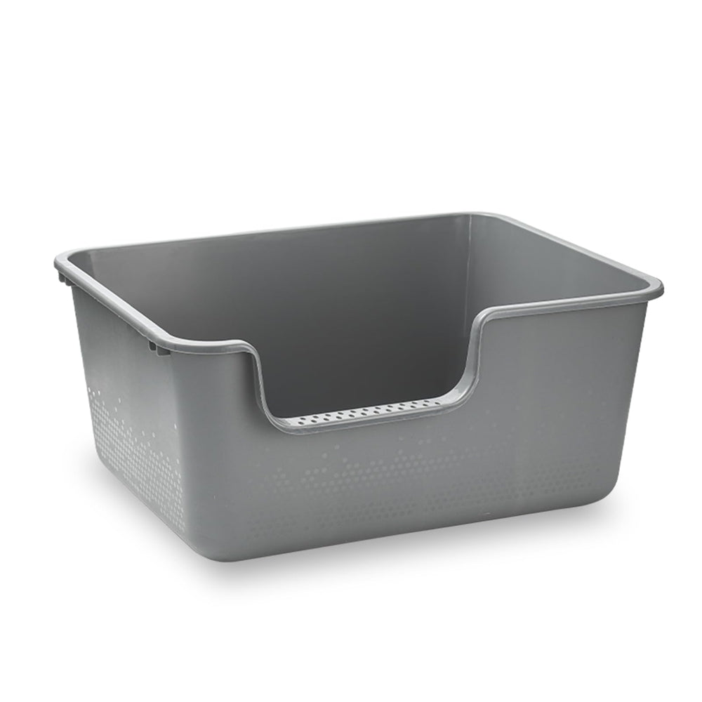 LoopTime large cat litter box with high sides keeps mess contained.