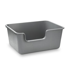 LoopTime large cat litter box with high sides keeps mess contained.