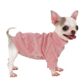 LOPHHIPETS pink XX-small dog sweatshirt front view for lightweight warmth