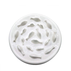 Lorde slow-feeder-cat-bowl-diameter-8-7-inch demonstrates stable, cat-friendly size.