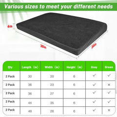 LotuFlor dog bed covers black color helps hide dirt on a 20x30 bed