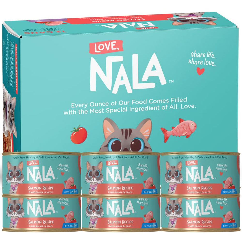Love NALA flaked-salmon in-broth close-up highlights lean protein for muscles