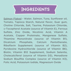 Love NALA omega-3 rich salmon in-broth close-up aids coat health
