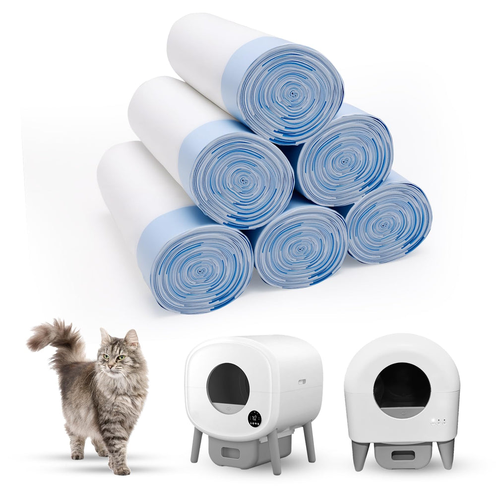 Loveishere 120-count litter box liners pack shows durability for heavy litter and easy replacement